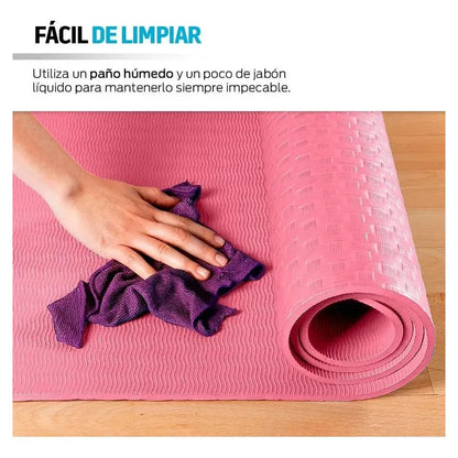 Mat De Yoga Figoimport De Goma Eva Antideslizante Y Plegable Variado