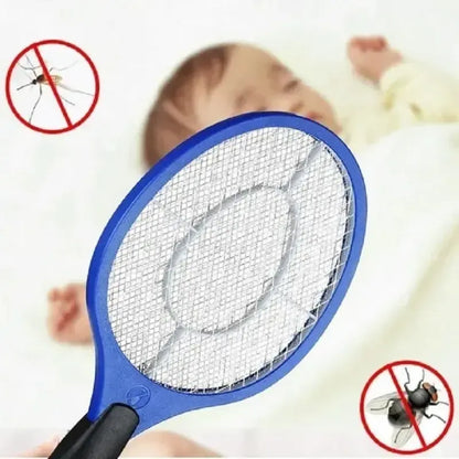 X2 Raqueta Eléctrica Mata Moscas Mosquitos Negro