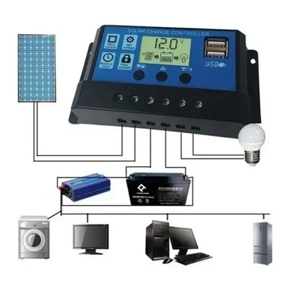 Controlador Carga Panel Solar Regulador Voltaje 20 Amperes