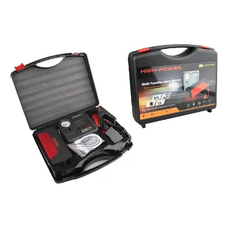Partidor Bateria Auto Moto + Inflador Neumaticos Rueda
