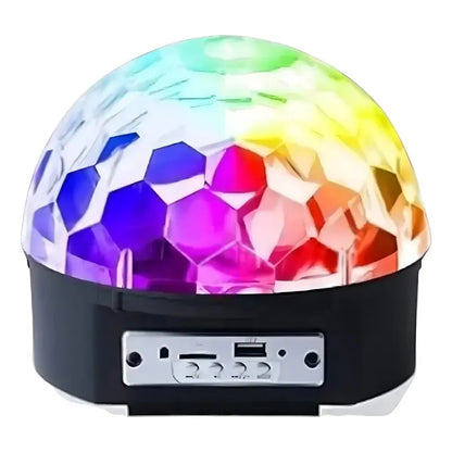 Bola Led Luz Audioritmica Figo Import Efectos Media Esfera Parlante Usb Bola Magica Luces Disco Fiesta, Reuniones Figo