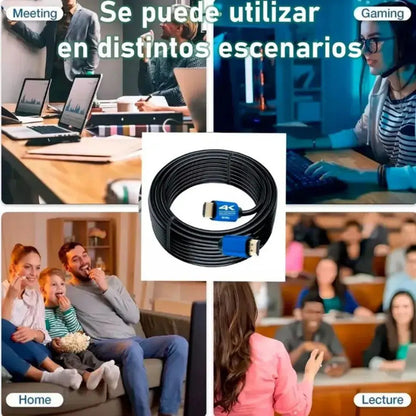Cable Hdmi Ultrahd 4k 20 Metros Reforzado Full Hd