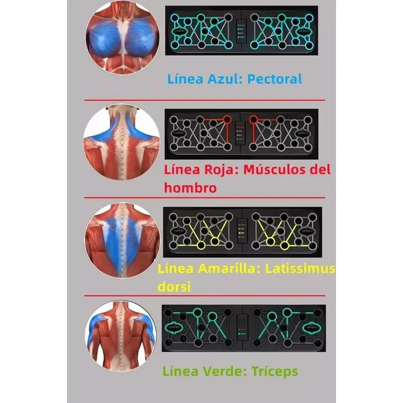 Barra Multifuncional Para Flexiones Y Dominadas Calistenia Negro