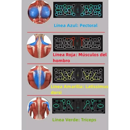 Barra Multifuncional Para Flexiones Y Dominadas Calistenia Negro