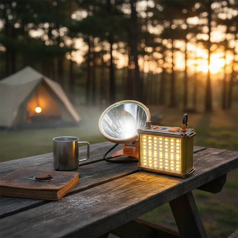 Foco Led Linte 1200w Largo Alcance Para Camping Y Caza Naranja