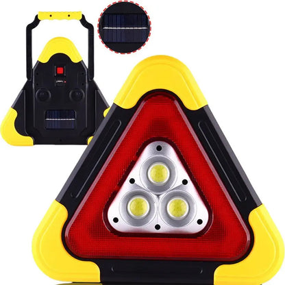 Triangulo De Emergencia Led Recargable Portatil Solar