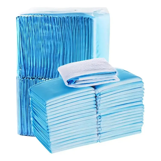 Pack 80 Panales Sabanilla Educadora Perro Gato 60x60 Cm Celeste