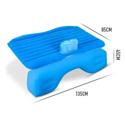 Colchón Inflable De 1.5 Plazas Para Auto Con Bomba Eléctrica, Ideal Para Viajes Y Camping Azul