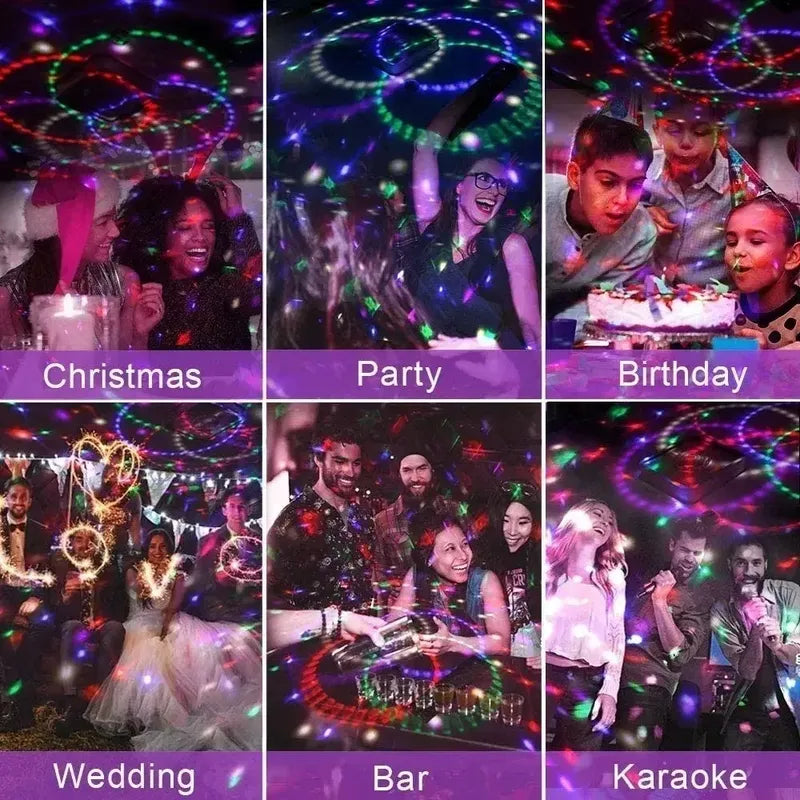 Bola Disco Rítmica Luces De Fiesta Bola Parlante Bt
