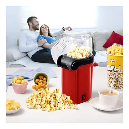 Maquina Para Hacer Cabritas Popcorn Libre De Aceite 1200w  Rojo-negro