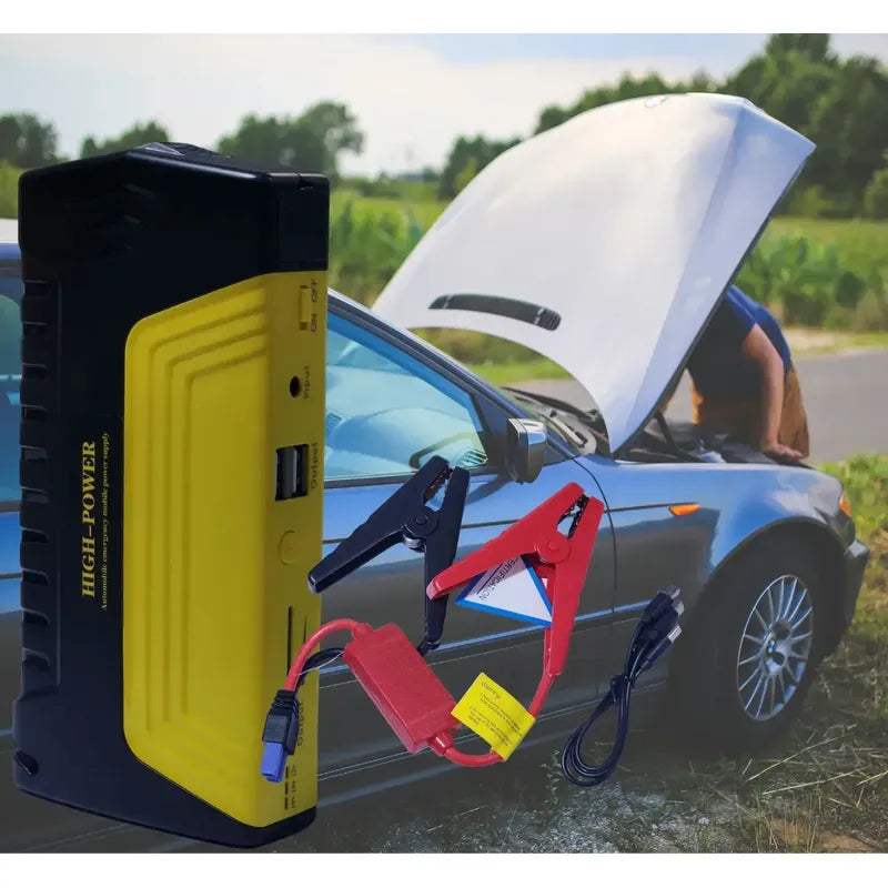 Partidor Cargador Powerbank Bateria Auto + Inflador De Rueda