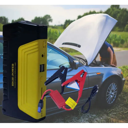 Partidor Cargador Powerbank Bateria Auto + Inflador De Rueda