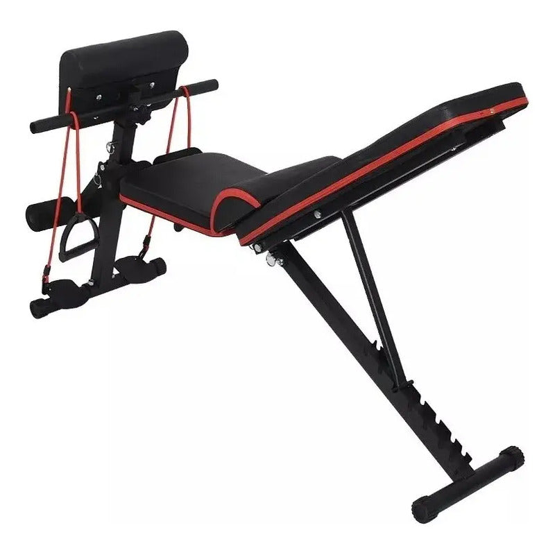 Silla Multifuncion Banca Para Hacer Abdominales Ejercicio A2 Negro