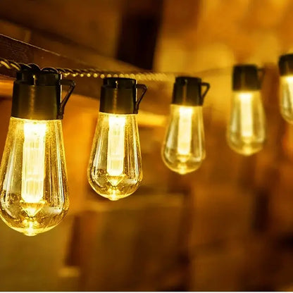 Guirnalda De Luces Solares Para Decoración 10 M Amarillo