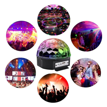 Bola Disco Rítmica Luces De Fiesta Bola Parlante Bt