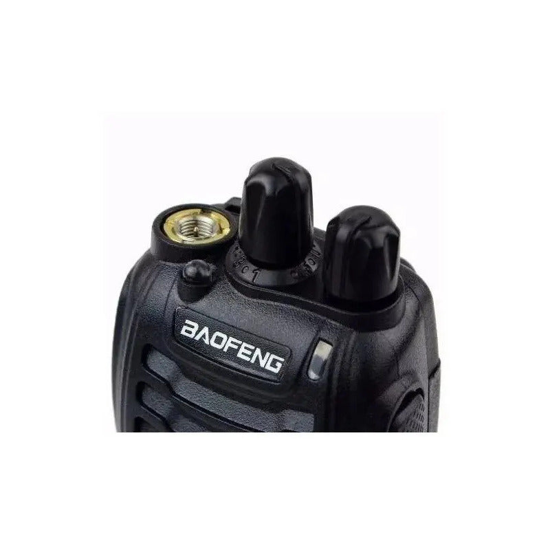 Dos Radio Transmisor Walkie Talkie Bf-777s Baofeng Woki Toki Negro