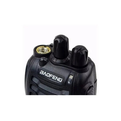 Dos Radio Transmisor Walkie Talkie Bf-777s Baofeng Woki Toki Negro