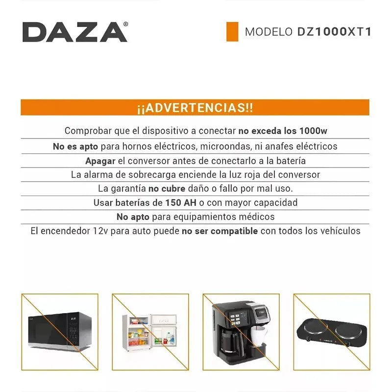 Inversor Voltaje 3000w De 12 Volts A 220volt + Entrada Usb