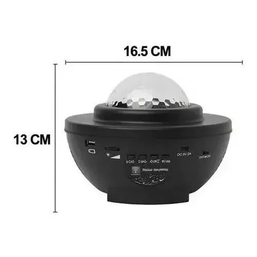 Luz Galaxy Lsl07 Bl-xk01 Color Negro Con Pantalla Color No 17cm X 17cm X 34cm De Diámetro
