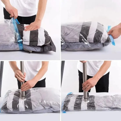 Bolsas Al Vacio Comprimir Ropa Pack 12 Unidades 60 X 80