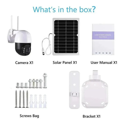 Camara Ip Solar Seguridad Wifi Exterior Hd 1080p Icsee Blanco
