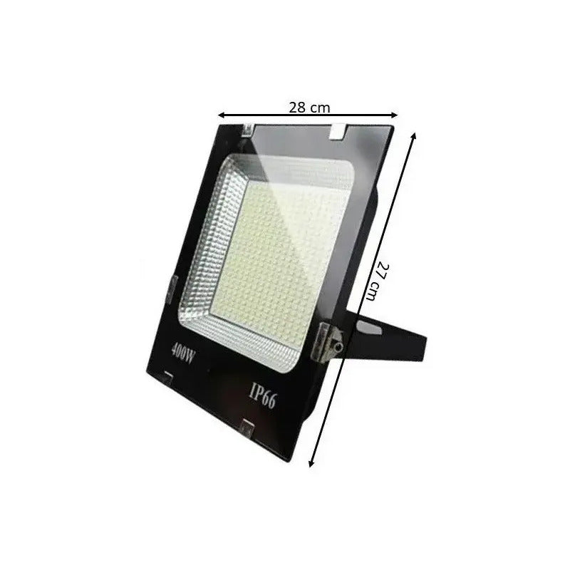 Foco Reflector Proyector Electrico Led400w Impermeable 6500k Color De La Carcasa Negro
