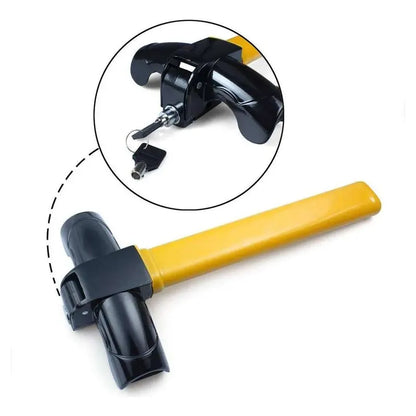 Tranca Volante Antirrobo + Traba Rueda Pack Auto Seguridad