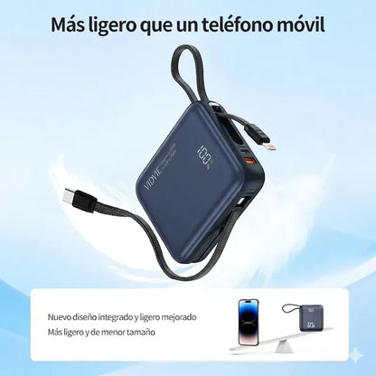 Powerbank Vidvie 20000mah 45w Carga Rapida Carga Inteligente Negro