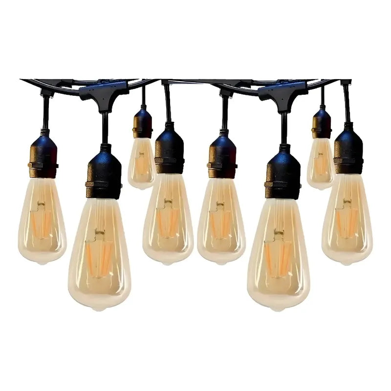 Pack 10 Ampolletas Filamento Led Vintage E27, 4w De Luz Cálida Blanco Cálido