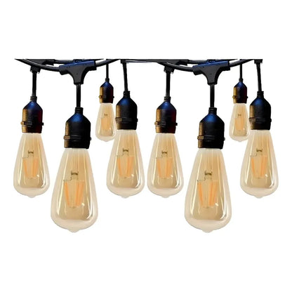 Pack 10 Ampolletas Filamento Led Vintage E27, 4w De Luz Cálida Blanco Cálido