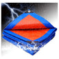 Carpa Lona Cobertor Impermeable Multiusos 8x12 M Azul Y Naranja