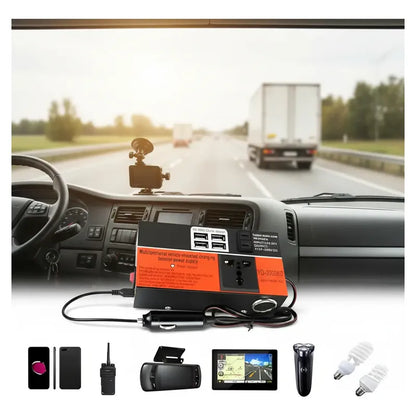 Inversor Auto 200w 12v A 220v Con Usb