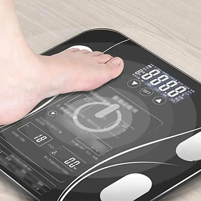 Bascula Digital Electrónica Medidor Peso Y Grasa Corporal Negro