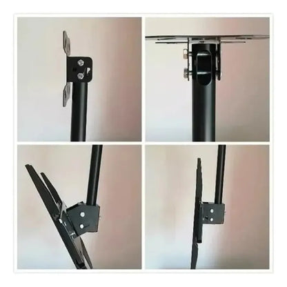 Soporte Tv Techo Pared Base Aéreo Lcd Led 26-55 PuLG 34 Kg Color Negro