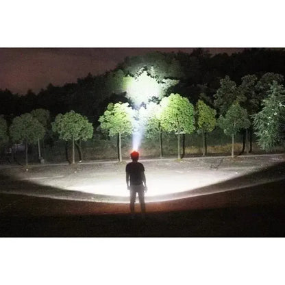 Foco Led Caza 1200w Largo Alcance Linterna Minera Camping Naranja