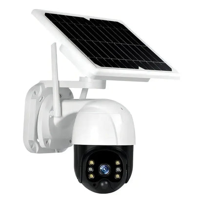 Camara Ip Solar Seguridad Wifi Exterior Hd 1080p Nocturna Color Blanco