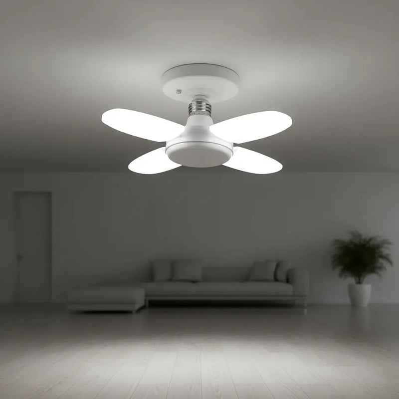 Ampolleta Led 28w Angulo Ajustable 4 Aspas Blanco Frío