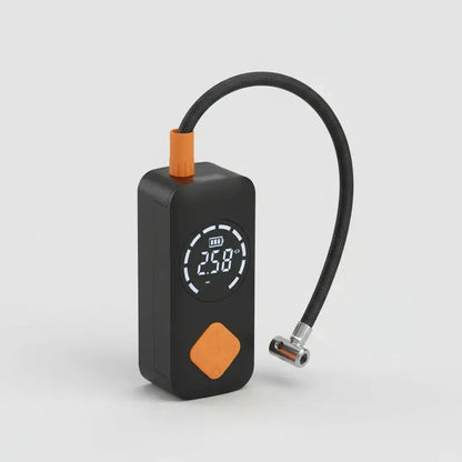 Inflador Portátil Para Neumáticos De Auto Y Moto Con Pantalla Digital Y 150 Psi Negro 60hz Monofásica