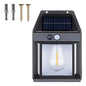 Lámpara De Pared Solar Para Exteriores, Led, Colonial, Vinta Negro