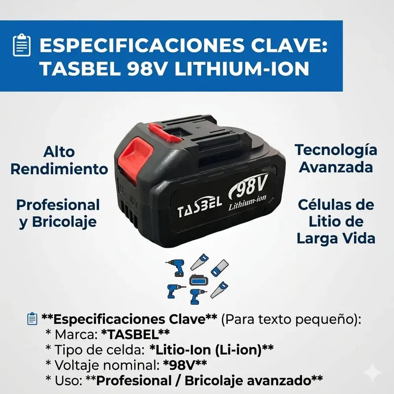 Bateria Repuesto 98v Lithium-ion Herramientas Inalambricas