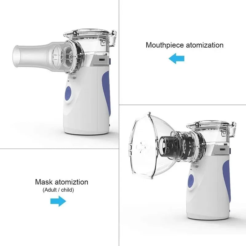 Nebulizador Vaporizador Portatil Mesh Asma Inhalador Terapia Blanco