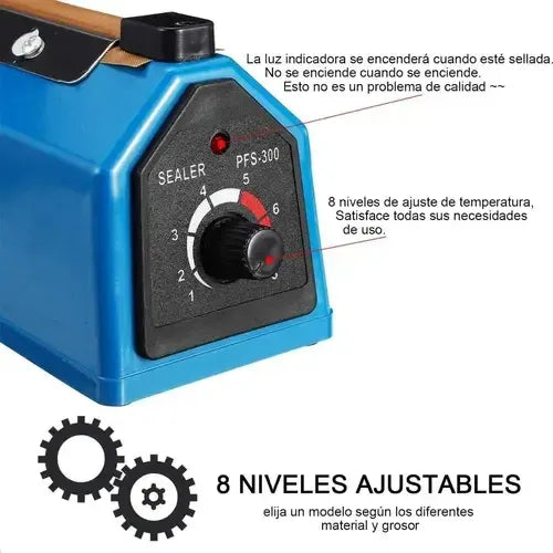 Oferta! Selladora Bolsas 20 Cm Incluye Repuesto + Garantía! Azul - 227018