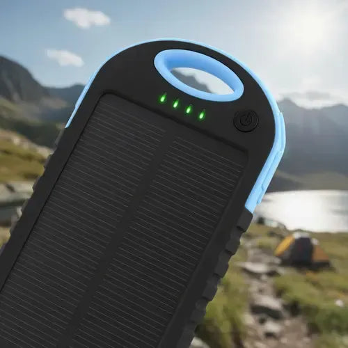 Cargador Solar Portátil Power Bank 6800mah Usb Doble Salida Variado