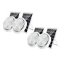 X4 Lampara Redonda De Techo Solar 100w M Casa Plafón Solar Color Blanco Frio