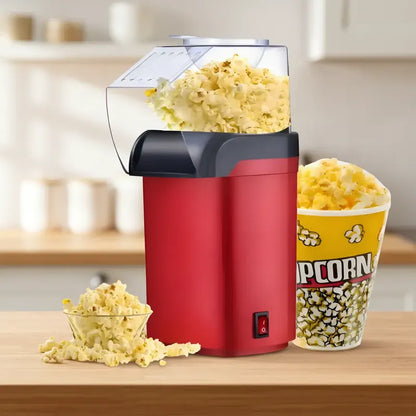 Maquina Para Hacer Cabritas Popcorn Libre De Aceite 1200w  Rojo-negro