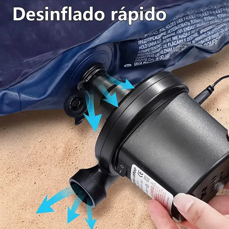 Bomba De Aire Eléctrica Portátil Para Inflables Y Colchones, Con Función Inflador Y Desinflador