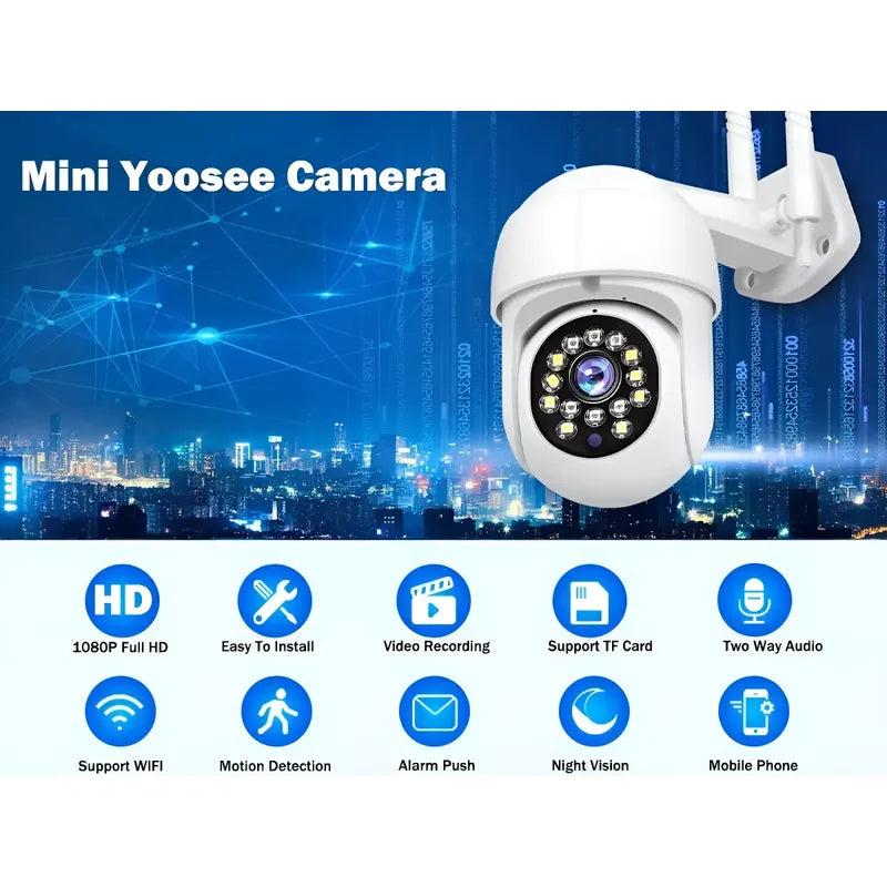 Cámara Ip Infrarrojo Impermeable Wifi Hd Yi Iot Blanco