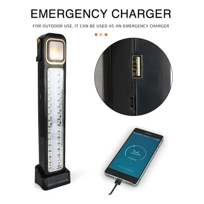X2 Lampara De Emergencias Solar Recargable Luz Focos 48 Led Blanco