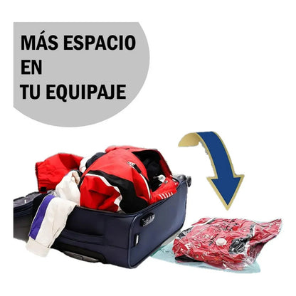 Bolsas Al Vacio Comprimir Ropa Ahorra Espacio 60x80 Pack 24