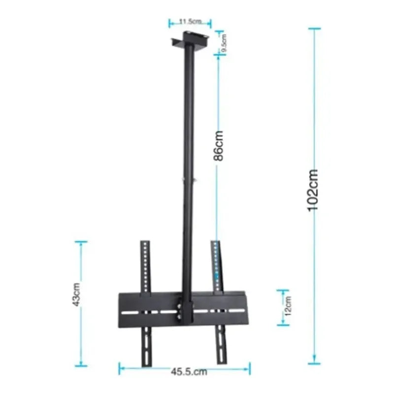 Soporte Tv Techo Pared Base Aéreo Lcd Led 26-55 PuLG 34 Kg Color Negro